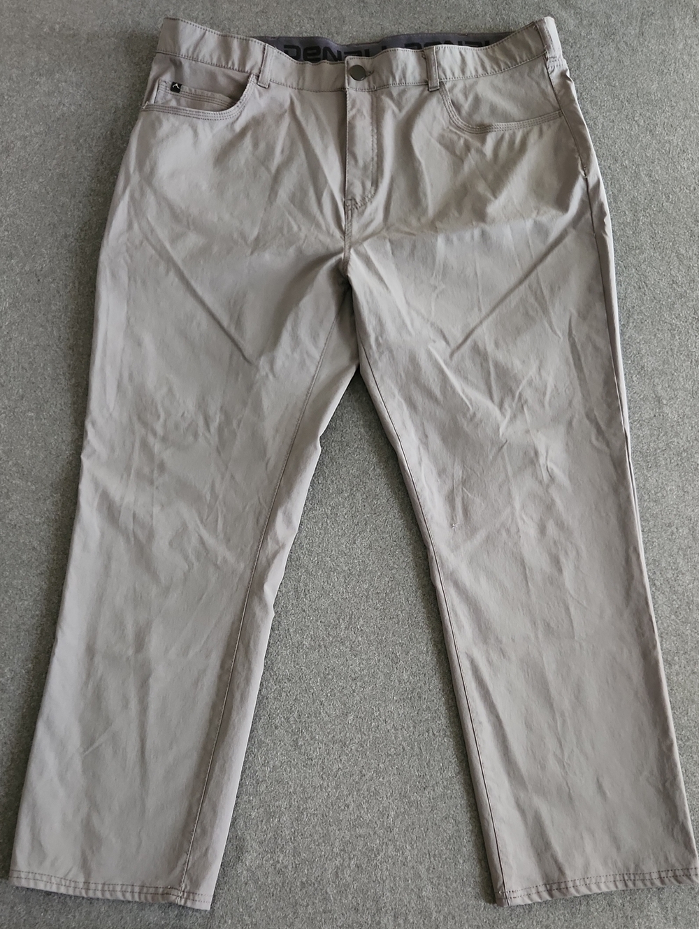 Denali Mens Cargo Utility Straight Leg Chino Pants Gray Size 40x30 Outdoors Hike